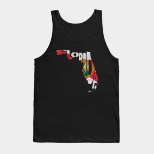 Florida Typo Map Tank Top